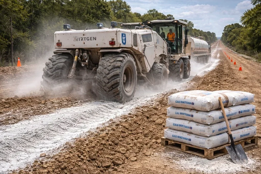 Illustrative image of Soil stabilization for roads in Austin