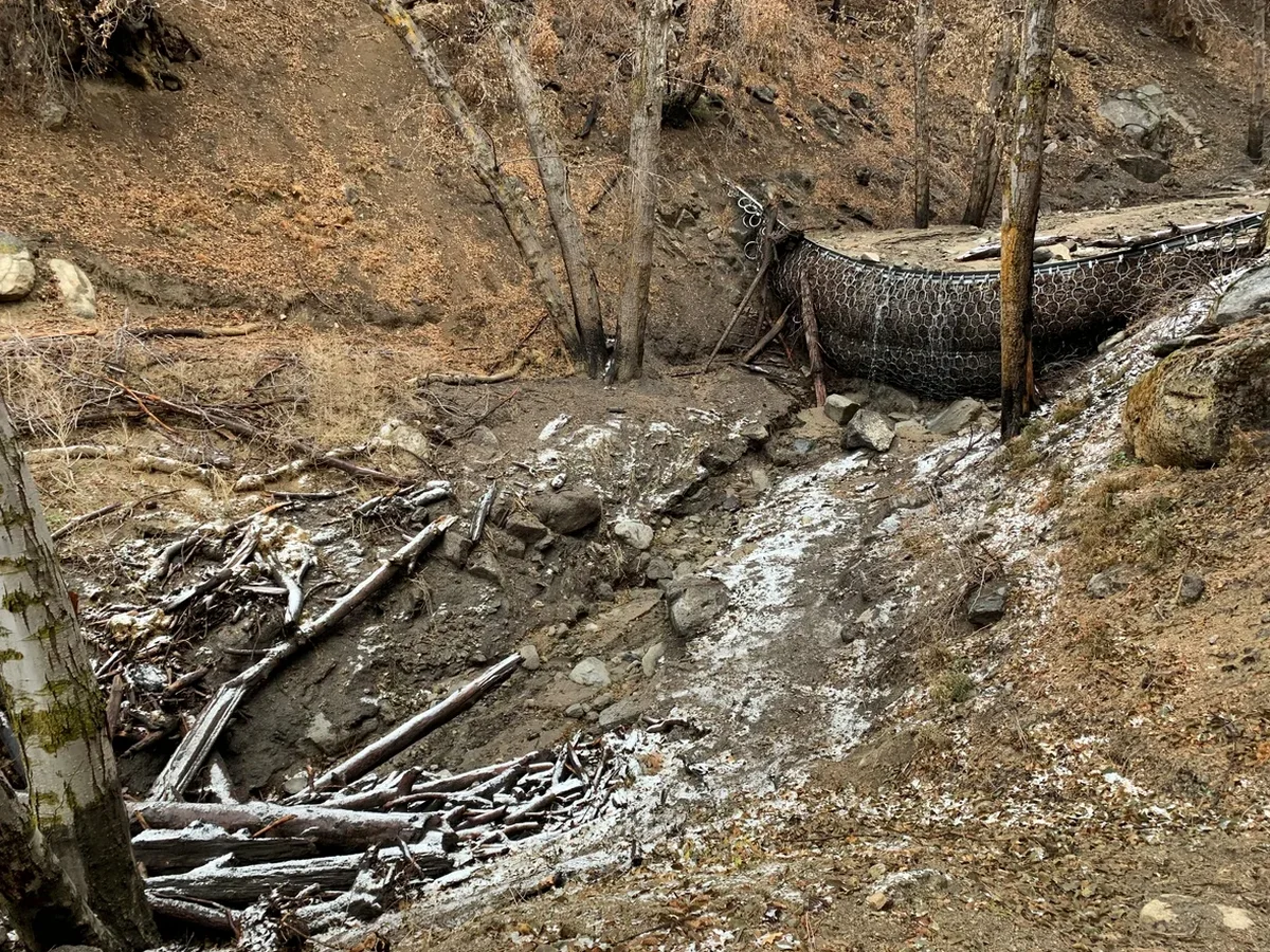 Illustrative image of Debris flow analysis in Austin