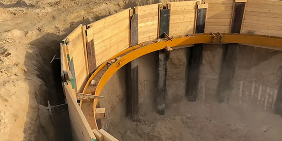 Illustrative image of Pile foundation design in Austin